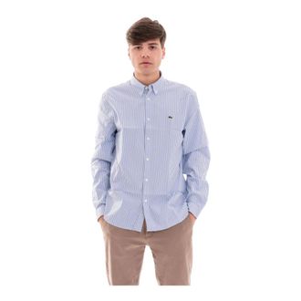 Lacoste M Camicia Manica Lunga - Heren - Casual Overhemden - Blauw - 3XL - Overhemden