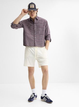 Super Massive Shop Mens Solid rib-knit short