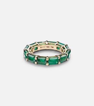 Shay Jewelry 18kt gold ring with emerald