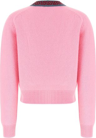 Versace Womens Multicolor Virgin Wool Cardigan Clothing