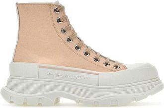 Alexander McQueen Stijlvolle Sneakers voor Mannen en Vrouwen - Dames - Sneakers - Roze - 41 EU - Katoen - Schoenen