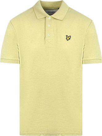 Lyle & Scott Heren Effen Logo Polo Shirt (Natuurlijk)