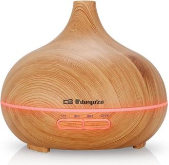 Orbegozo Orbegozo - Humidificador De Aromaterapia 300ml Difusor De Aceites Esenciales Con Luz Led 16,5x14x16,5 Cm Temporizador