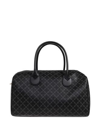 By Malene Birger Kleine Lullu shopper met handvat en patroon - Zwart
