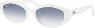 Ray-Ban Vierkante Zonnebril - unisex - Zonnebrillen - Wit - 56 MM - Accessoires