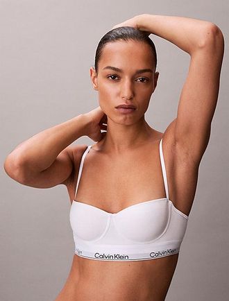 Calvin Klein Longline Balconette Bra - Icon Cotton Modal