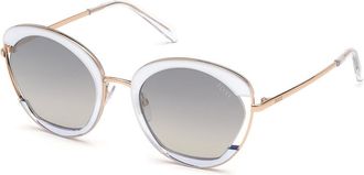 Pucci EP0099 24B Womens Sunglasses White Size 54