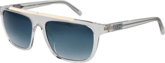 Guess Gradient Rechthoekige Zonnebril met UV-bescherming - Heren - Zonnebrillen - Grijs - ONE Size - Accessoires