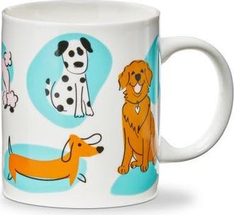 Tag Dashing Dogs Bone China Mug Multi 12 oz 3.25 x 3.25 x 3.5 in in White at Nordstrom