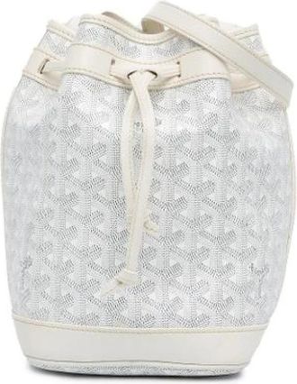 Goyard Pre-owned Petit Flot Bucket Bag - Dames - Vintage Tas - Wit - ONE Size - Vintage