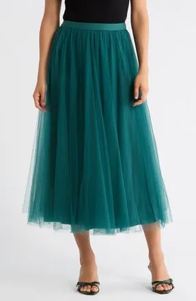 Daniel Rainn Tulle Skirt in Sea Moss Tcx at Nordstrom Rack, Size X-Small