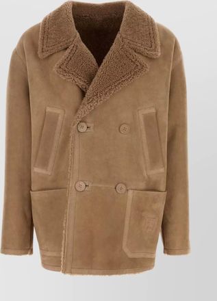 Fendi camel shearling jacket