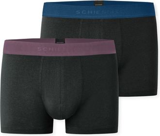 Schiesser 95/5 Multipacks 2er Pack, mit farblich abgesetztem, sportlichem Logo-Webgummibund