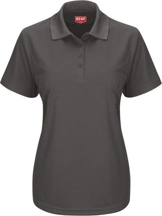 Red Kap Womens Short Sleeve Performance Knit Pocketless Core Polo