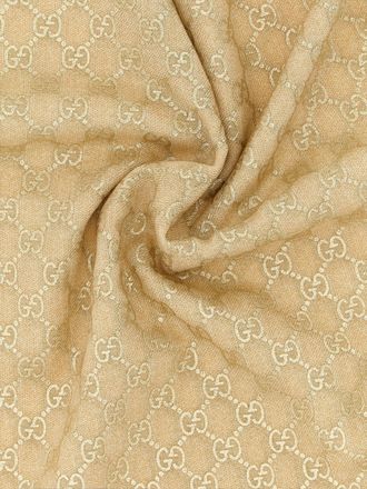 Gucci Womens Beige Wool Scarf