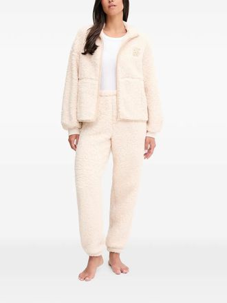 DKNY zip-up logo loungewear set (set of two) - Neutrals