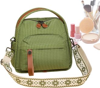 Generic Handbags for Women,Adjustable Strap Zipper Top Handle,Nylon Sling Bag Women Purse | for Outdoor Travel Work College Camping Shopping Commuting Birthda