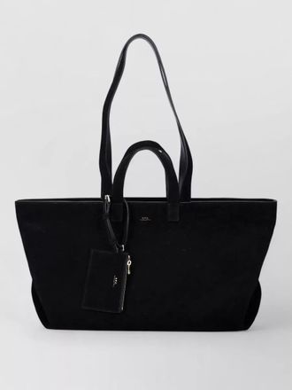 A.P.C. le drummer suede tote bag medium