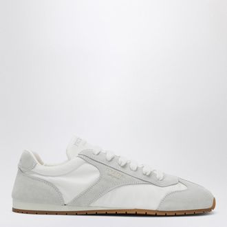 Prada Sneakers bianca con inserti in suede