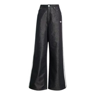 adidas (WMNS) adidas Adilenium Season 4 Team Geist Baggy Shine Denim Pants Black KE9799
