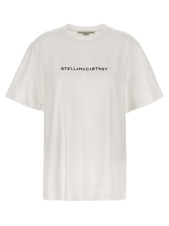 Stella McCartney White Crew Neck Logo T-Shirt
