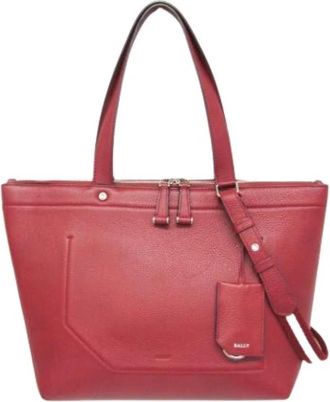 Bally Pre-owned Leren Schoudertas - Dames - Vintage Shopper - Rood - ONE Size - Leer - Vintage