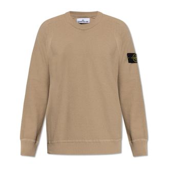 Stone Island Sweatshirts, male, Brown, S, Crew Neck Sweatshirt