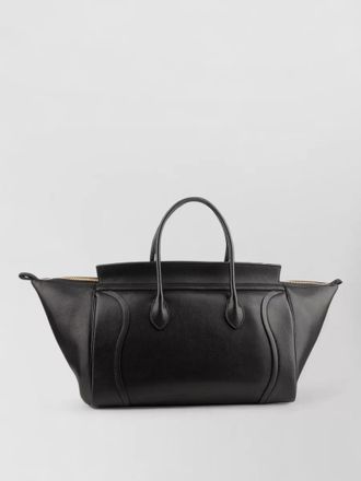 Celine tote bag structured silhouette top handles