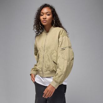 Nike Jordan Womens Jordan Flight Renegade Jacket in Brown | HJ0544-205