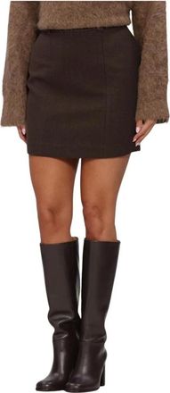 Twist & Tango Noelia Mini Rok - Dames - Rokken - Bruin - Maat: M Zijde