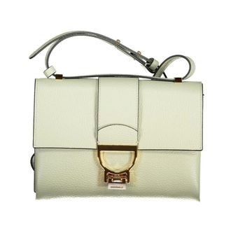 Coccinelle Cross Body Bags, female, Green, Size: ONE SIZE Green Leather Shoulder Bag with Adjustable Strap