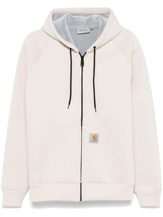 Carhartt Work in Progress Felpa Car-Lux con zip - Toni neutri