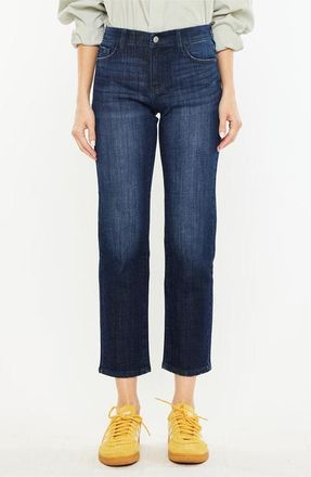 Kancan Delvey Mid Rise Boyfriend Jeans in Dark Wash at Nordstrom, Size 25