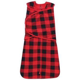 Hudson Baby Adjustable Swaddling Sleepwear in Buffalo Plaid at Nordstrom