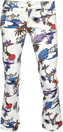 Gucci floral-print trousers - White