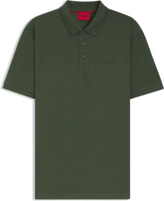 HUGO BOSS Cotton-piqué polo shirt with all-over print
