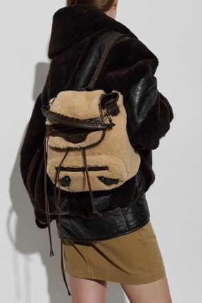 Balenciaga Le City Mini Backpack, Womens, Beige