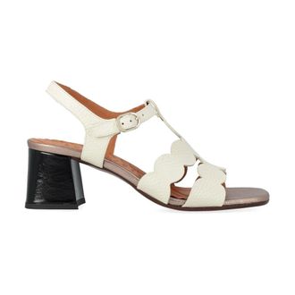 Chie Mihara High Heel Sandals, female, White, Size: 10 US Linaza Sandal