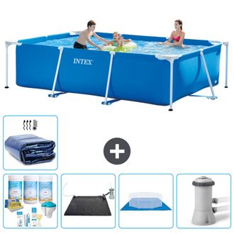 Intex Piscina Con Estructura Rectangular - 300x200x75 Cm - 7-piezas S20054