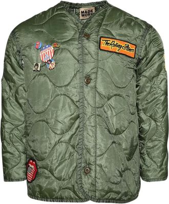 MadeWorn Giacca Rolling Stones Liner - Verde