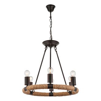 Globo Lighting L&aacute;mpara Colgante - Ulleu - Negro - Metal - &Oslash; 50cm - E27 - - Globo