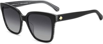Kate Spade New York Zwart Grijs Getinte Zonnebril KS Kiya - Dames - Zonnebrillen - Zwart - ONE Size - Accessoires