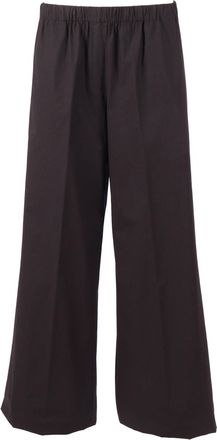 Antonelli Wide Leg Cropped Elastic Straight-Leg Pants
