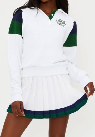 Beach Riot Raquet Club Bennett Top In White