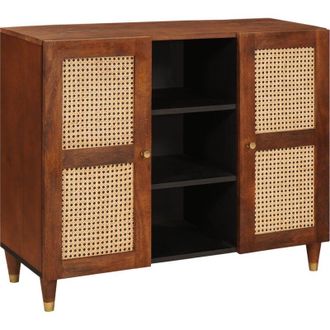 vidaXL Media Storage Cabinets & Racks Brown 90 x 33.5 x 75 cm Vidaxl
