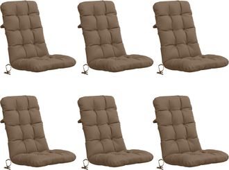 vidaXL Cojines Para Sillas De Respaldo Alto En 6 Piezas Vianen 6 Pcs Vidaxl