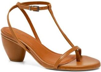 Free People La La Land Ankle Strap Sandal in Tan Leather at Nordstrom, Size 6.5