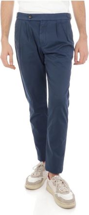 Eleventy Chinos - Heren - Chinos - Blauw - W33 - Katoen - Broeken