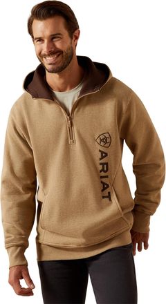Ariat Mens Rabere 2.0 Hoodie Long Sleeve in Tigers Eye Heather, Size Small, by Ariat