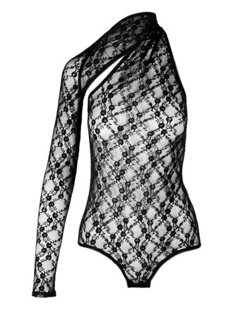 Ioana Ciolacu lace bodysuit - women - Polyester - S - Black